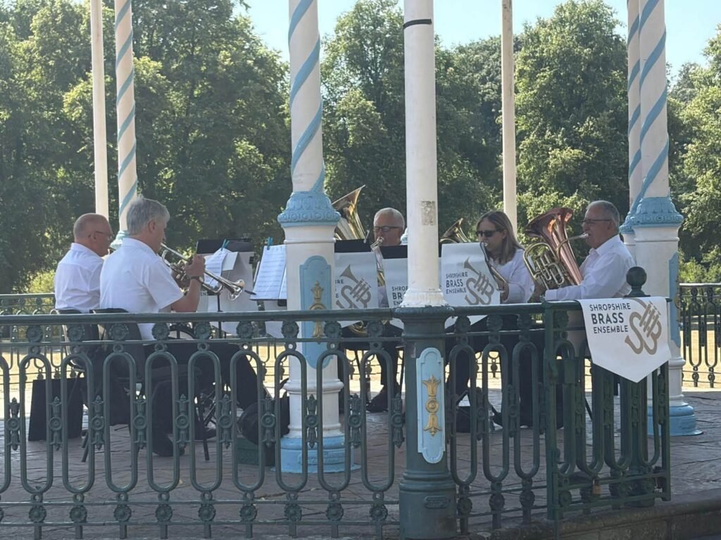 Shropshire Brass Delights Crowds at Shrewsbury Quarry Bandstand