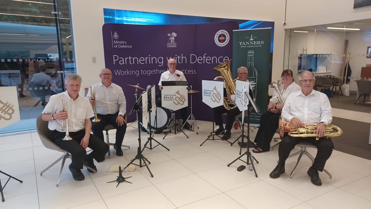 Shropshire Brass Ensemble Proud to Support Armed Forces Business Engagement Event